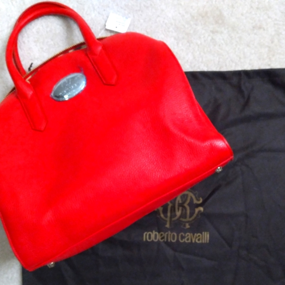 Roberto Cavalli Leather Handbag